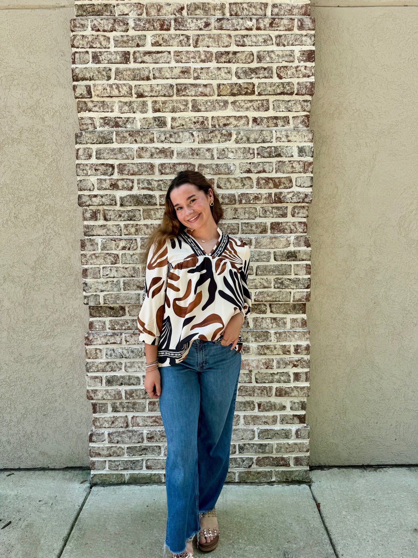 Abstract Print Top