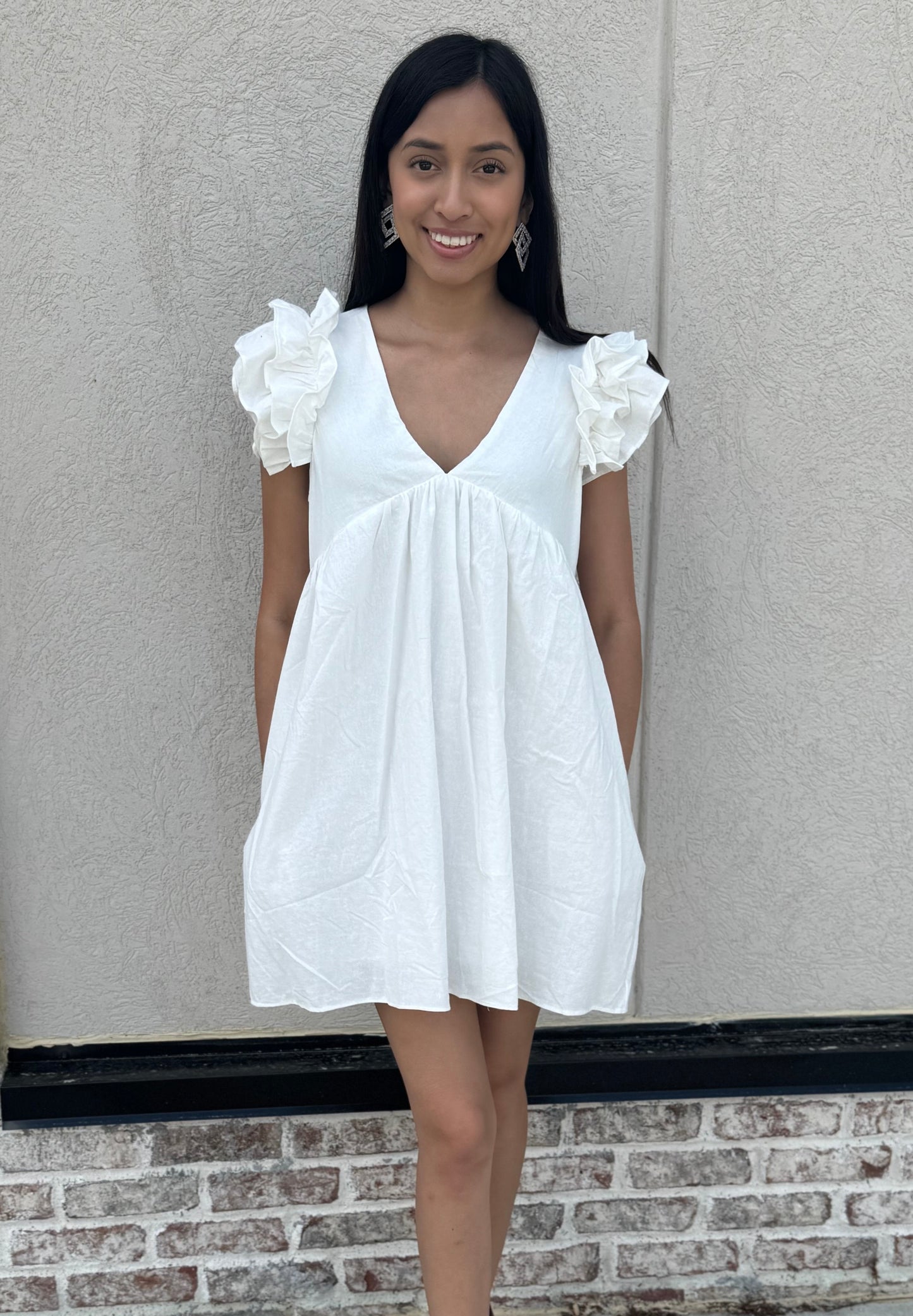 All Wrapped Up Ruffle Sleeve Romper