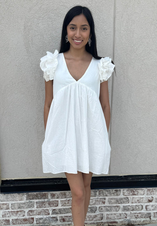 All Wrapped Up Ruffle Sleeve Romper