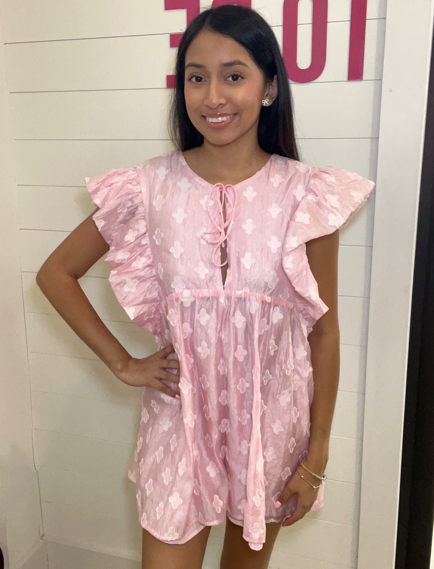 Pink Petal Romper