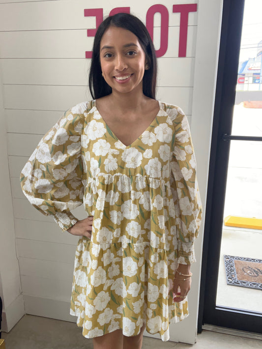 White Peony Dress