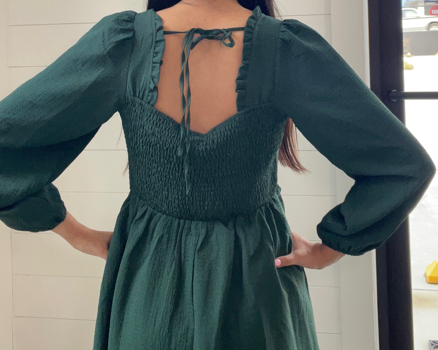 Forest Jewel Babydoll Dress