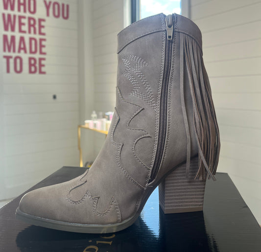 Taupe Weston Booties | Pierre Dumas