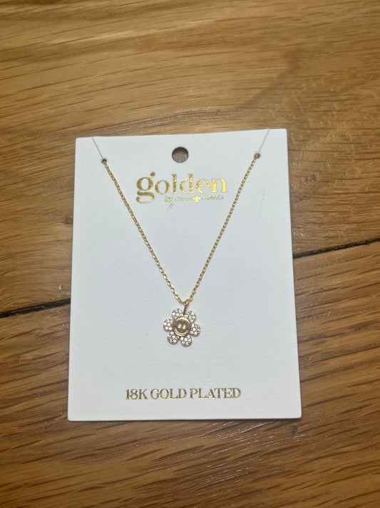 Happy Face Flower Necklace | Jane Marie