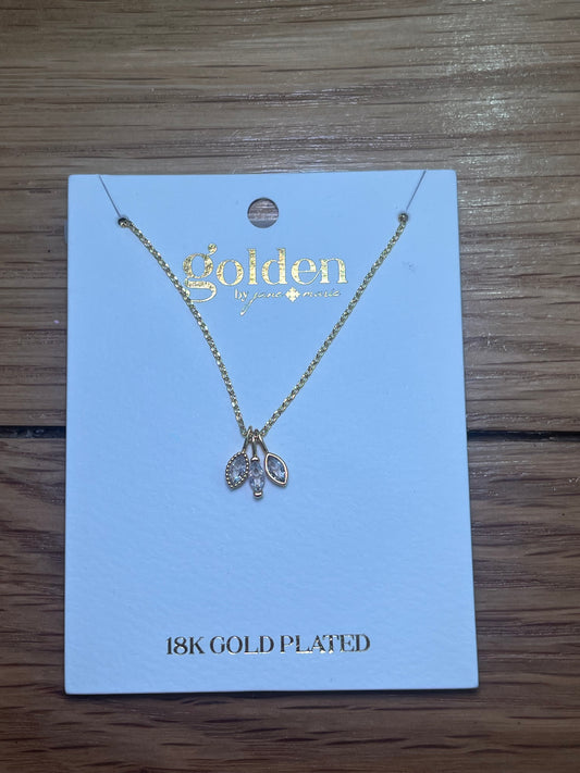 3 Stone Dangling Necklace | Jane Marie