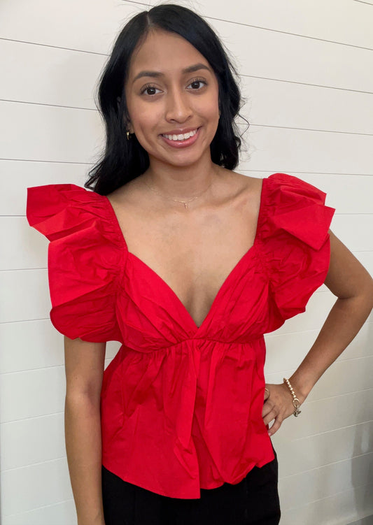 Center Stage Top | Red