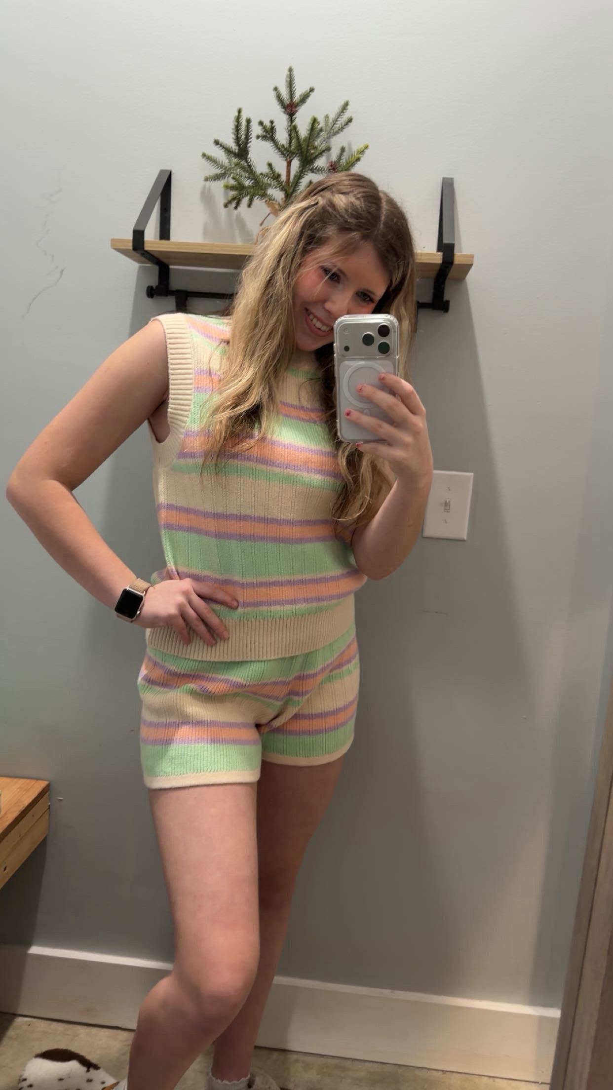Couch to Cabana Knit Tank | Striped Summer Sands