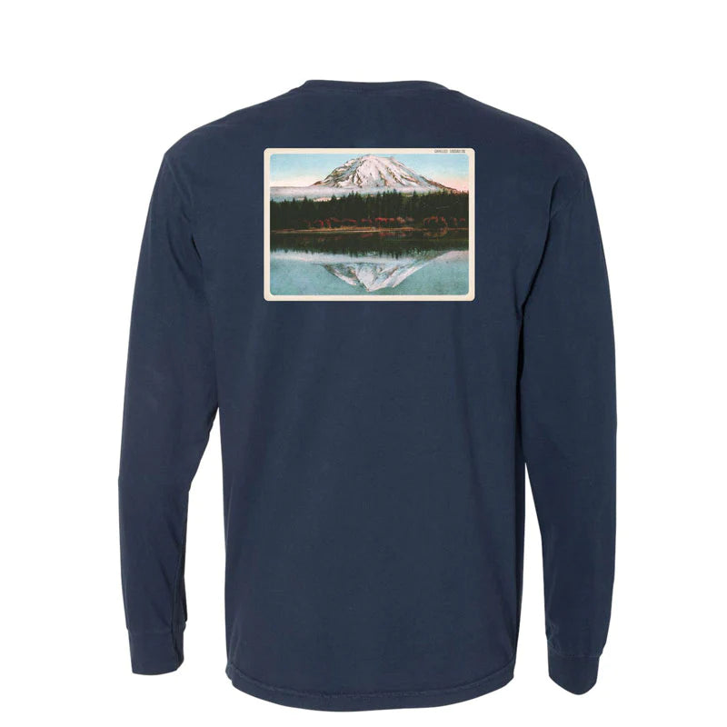 Mountain Views Postcard Long Sleeve Tee