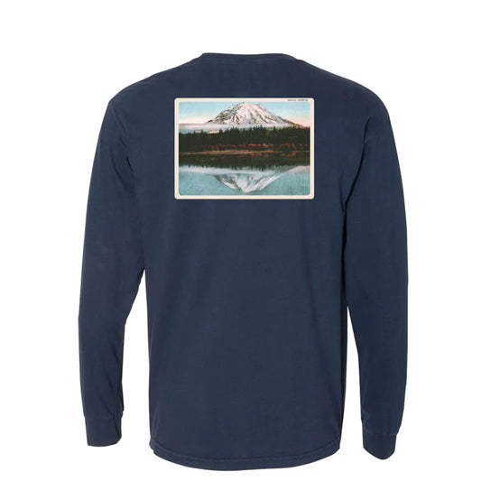 Mountain Views Postcard Long Sleeve Tee