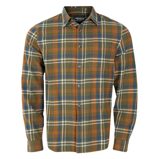 Homestead Long Sleeve Flannel - Forest Moss