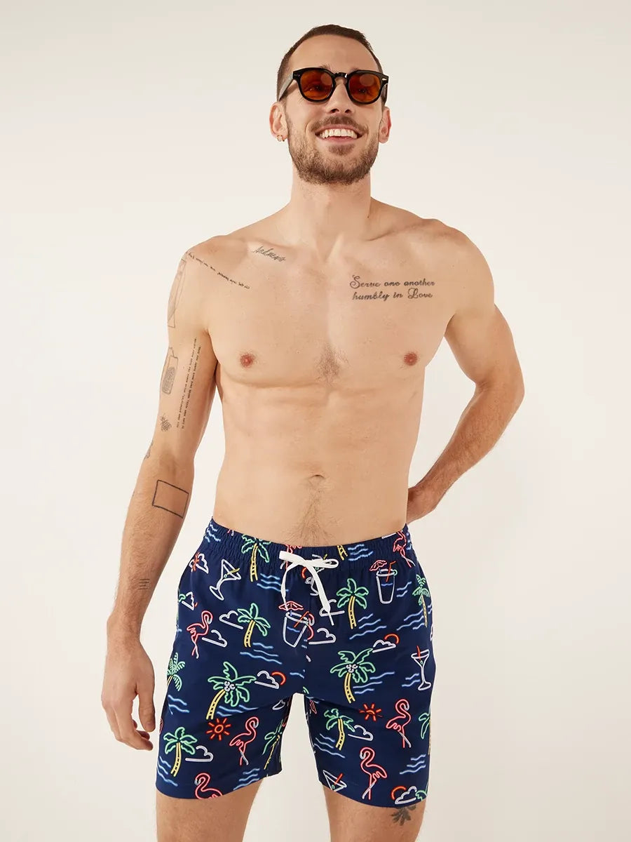 The Neon Lights 5.5" Classic Swim Short