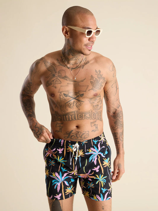 The Black Light Nights 5.5" Classic Swim Trunk