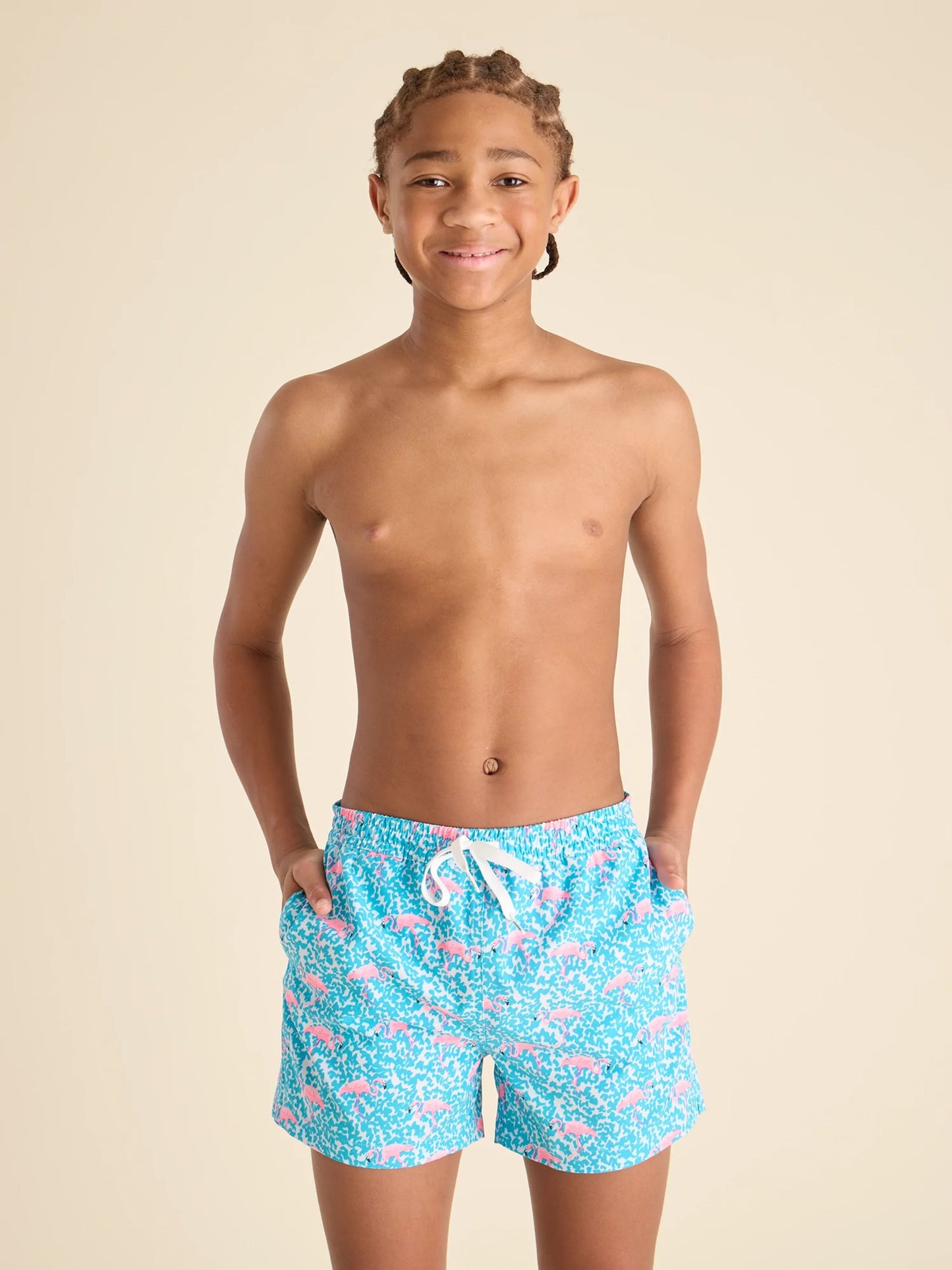Youth The Domingos Are For Flamingos Classic Swim Trunk