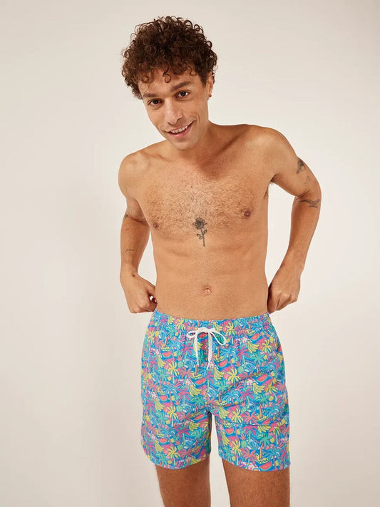 The Tropical Bunches 5.5" Lined Classic Swim Trunk
