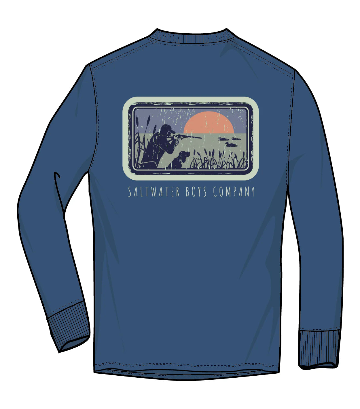 Youth Hunter & Dog Long Sleeve Graphic Tee