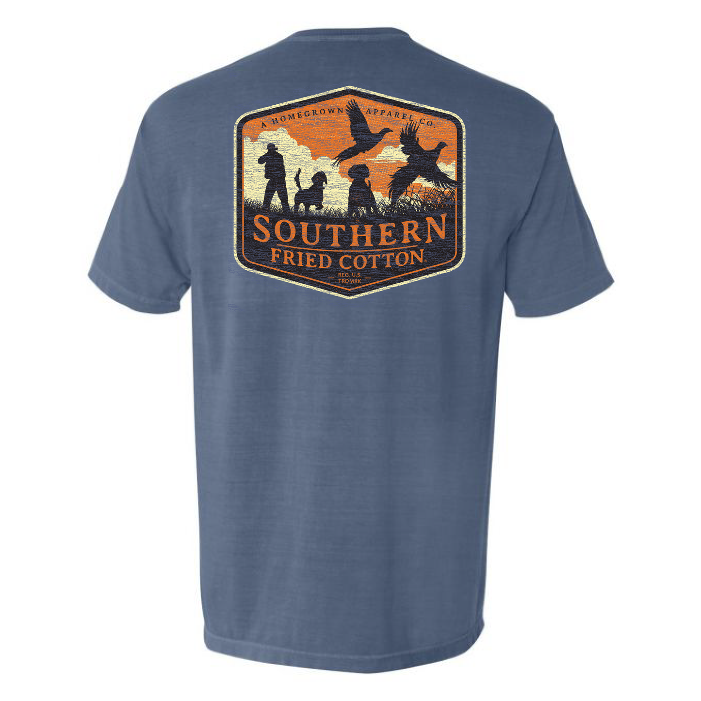 Pheasant Hunter Short Sleeve Tee - Blue Jean