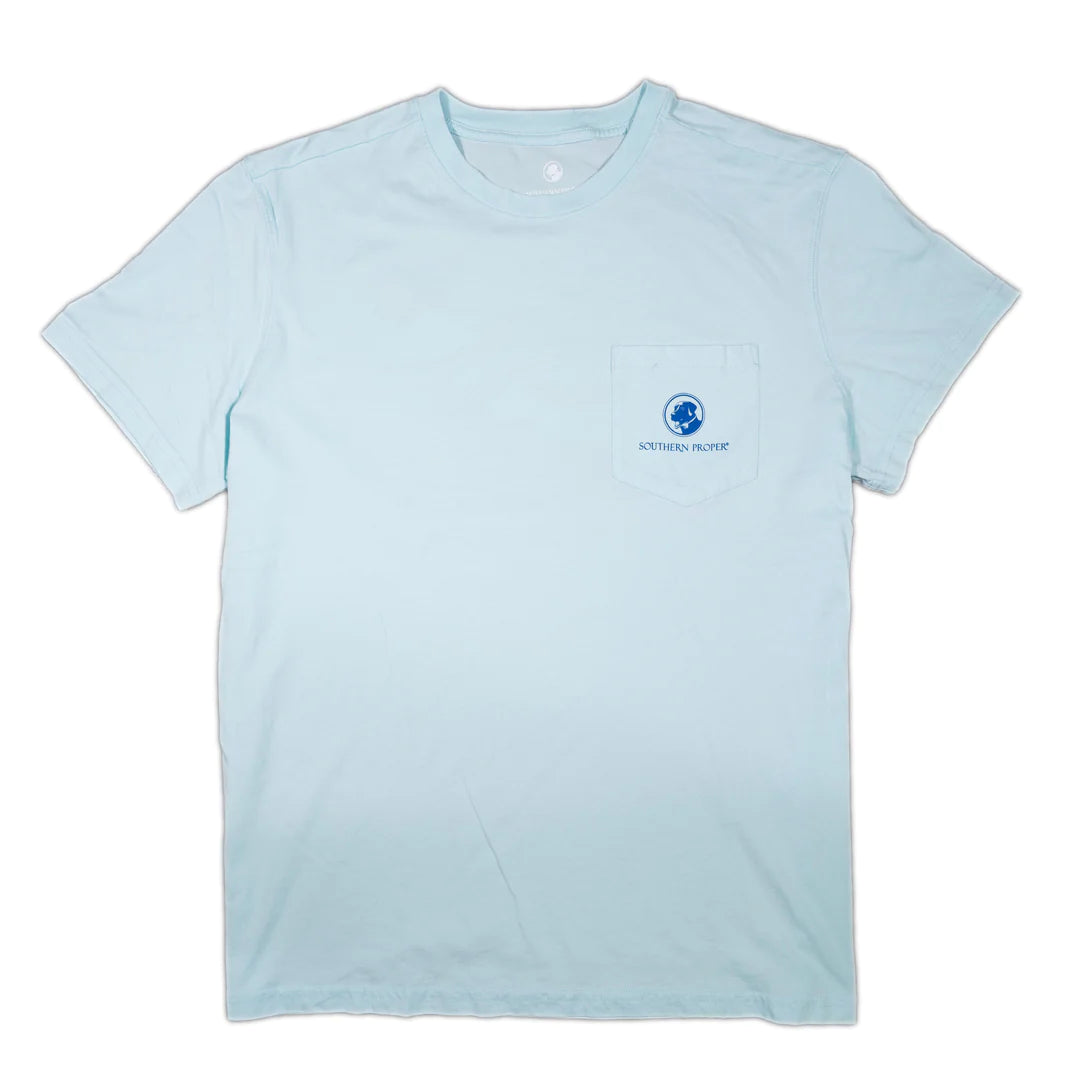 Find Your Fairway Short Sleeve Tee - Pastel Blue