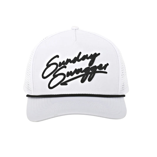 Swagger Snapback Hat - White