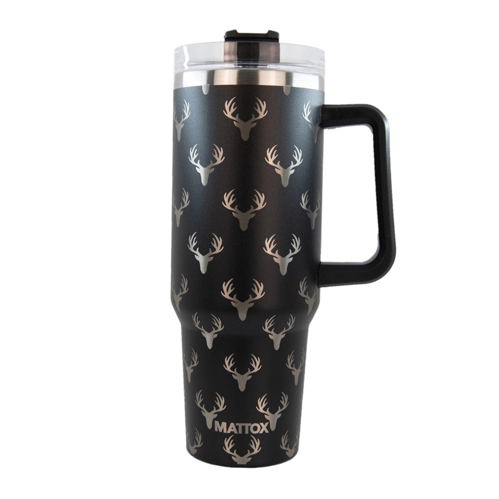 40 oz Deer Tumbler with Straw