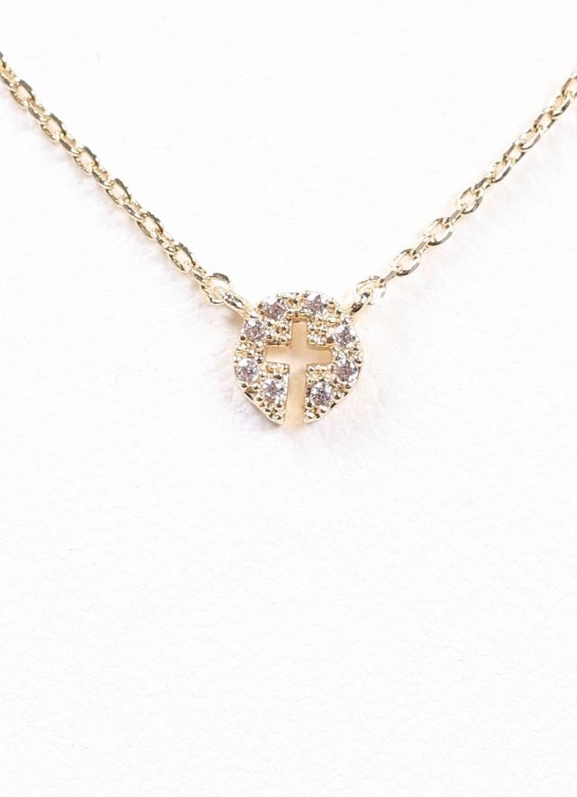 Lyllie Cz Cross Necklace