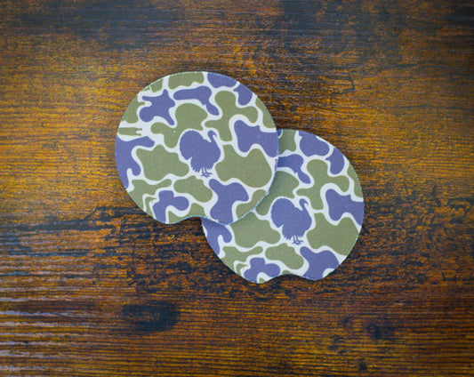 Turkey Camo Car Coaster Set