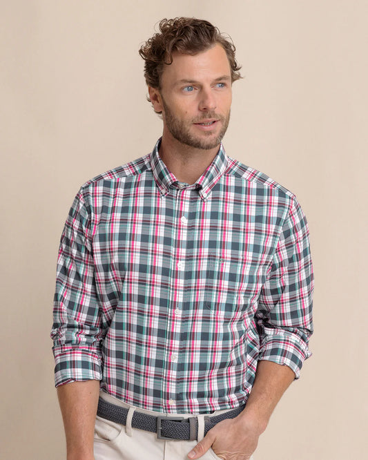 Breakwater Plaid brrr°® Intercoastal Long Sleeve Sport Shirt