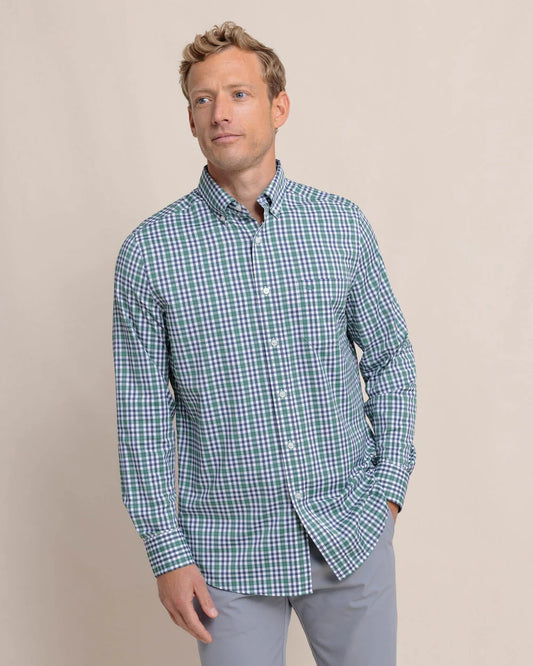 Brrr Intercoastal Haywood Plaid Sport Shirt - Fir