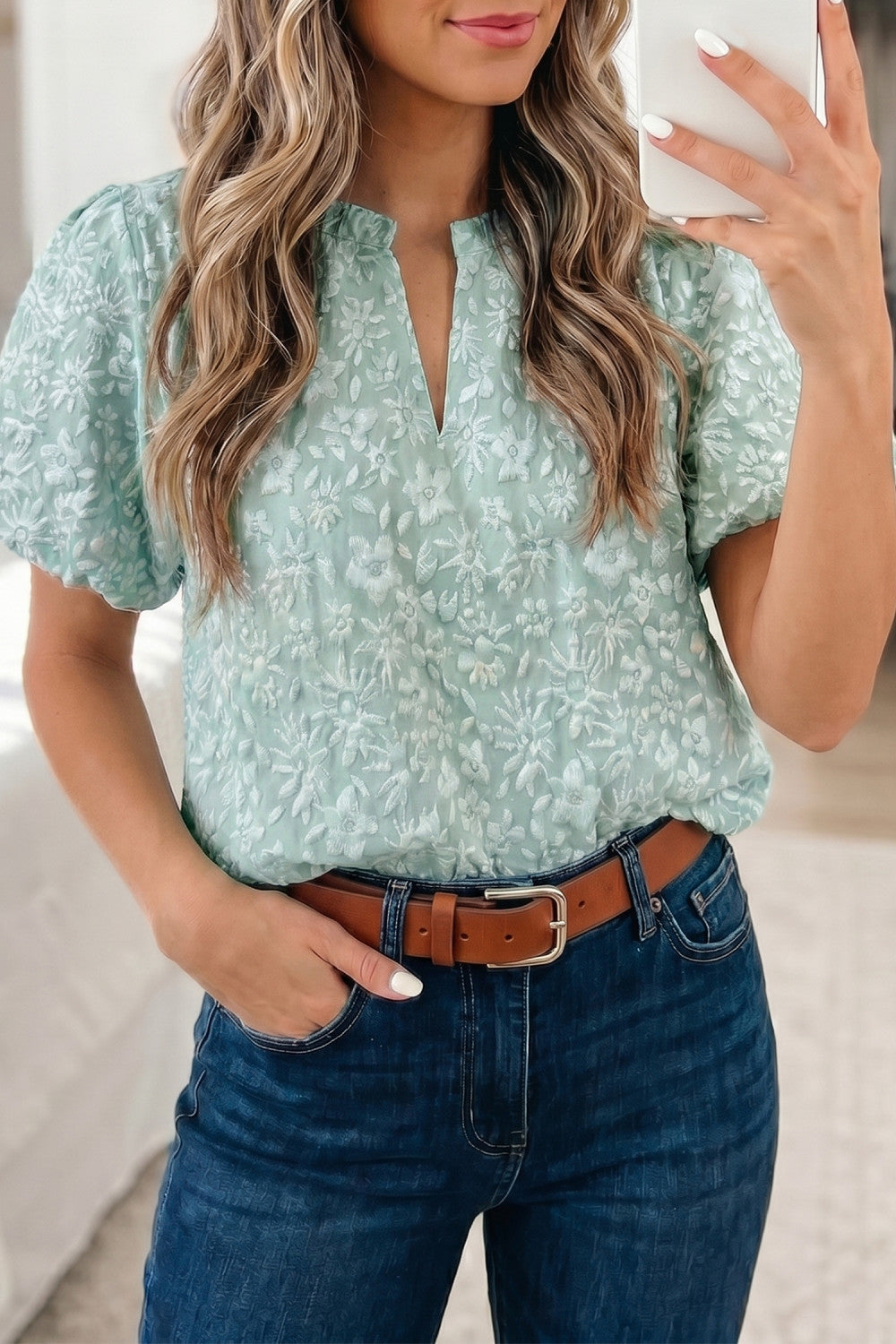 Full Bloom Top | Sage