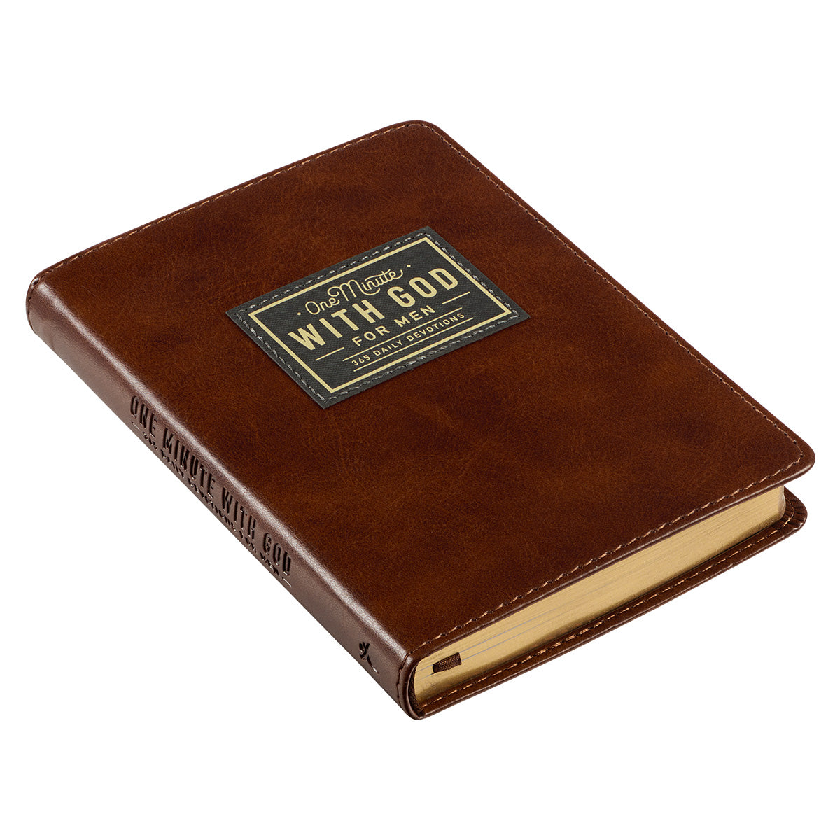 One Minute with God for Men Faux Leather Devotional