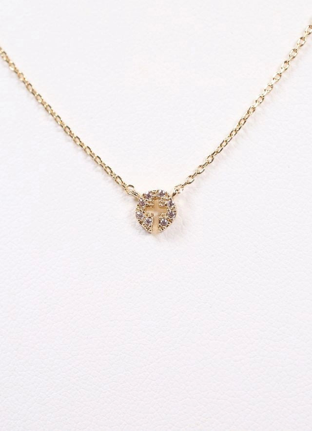 Lyllie Cz Cross Necklace