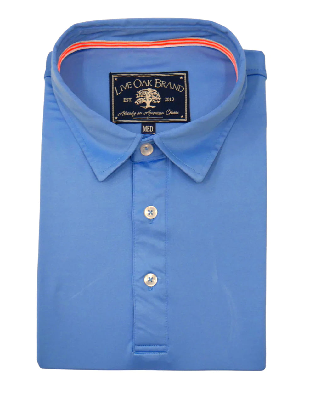 Carolina Blue Solid Performance Polo