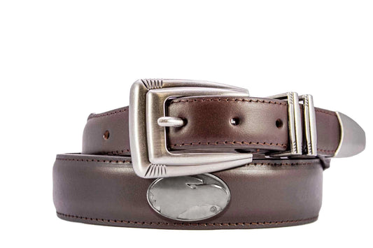 Georgia Southern Eagles Leather Dress Belt | Brown