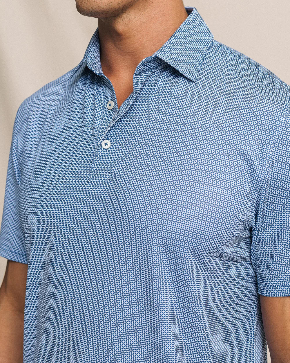 Driver Ocean Vista Printed Polo | Nautical Blue