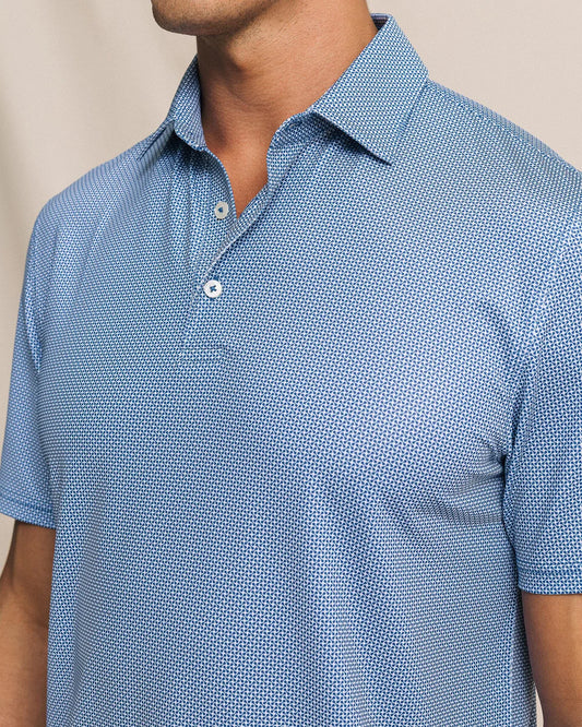 Driver Ocean Vista Printed Polo | Nautical Blue