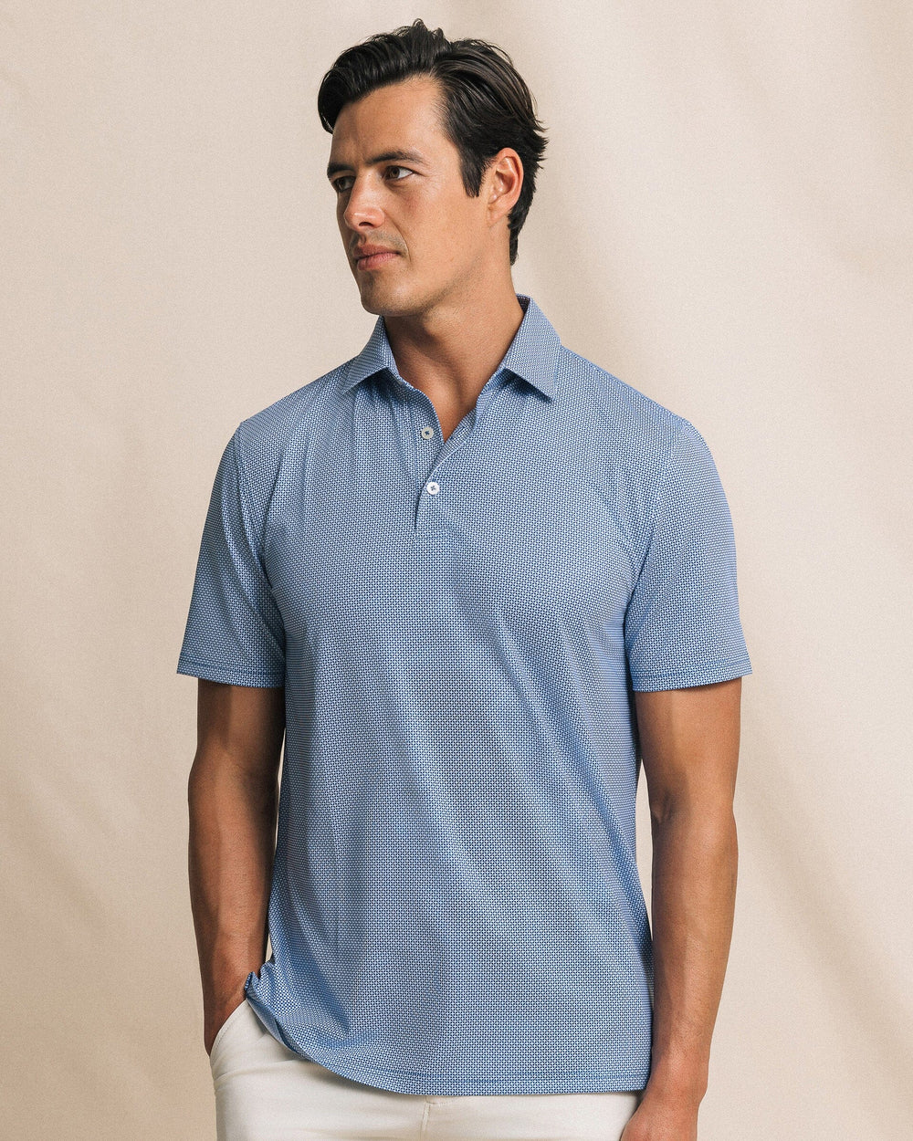 Driver Ocean Vista Printed Polo | Nautical Blue