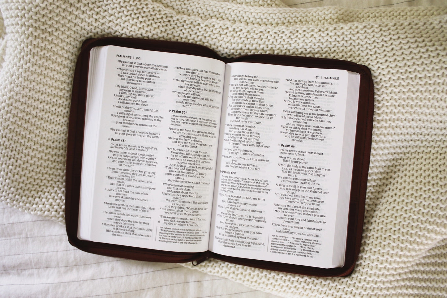 Men's Thinline Large Print NIV Bible | Leathersoft Zip