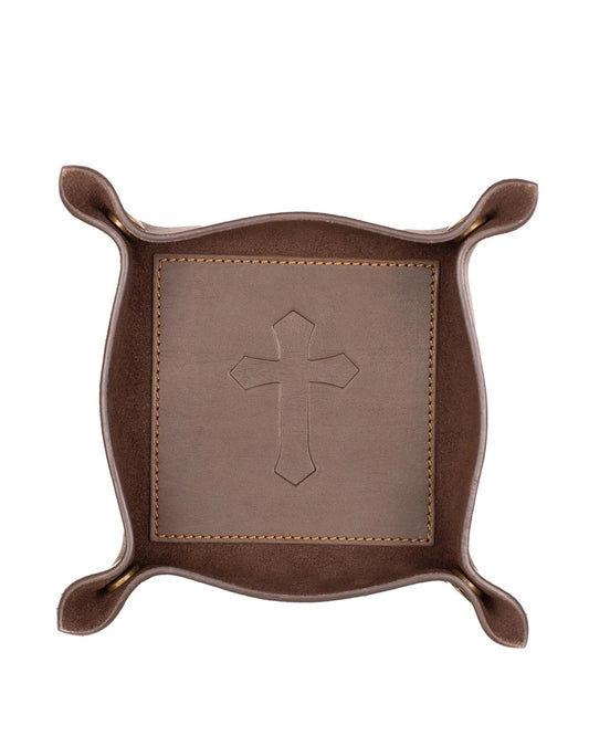 Cross Leather Embossed Valet Tray