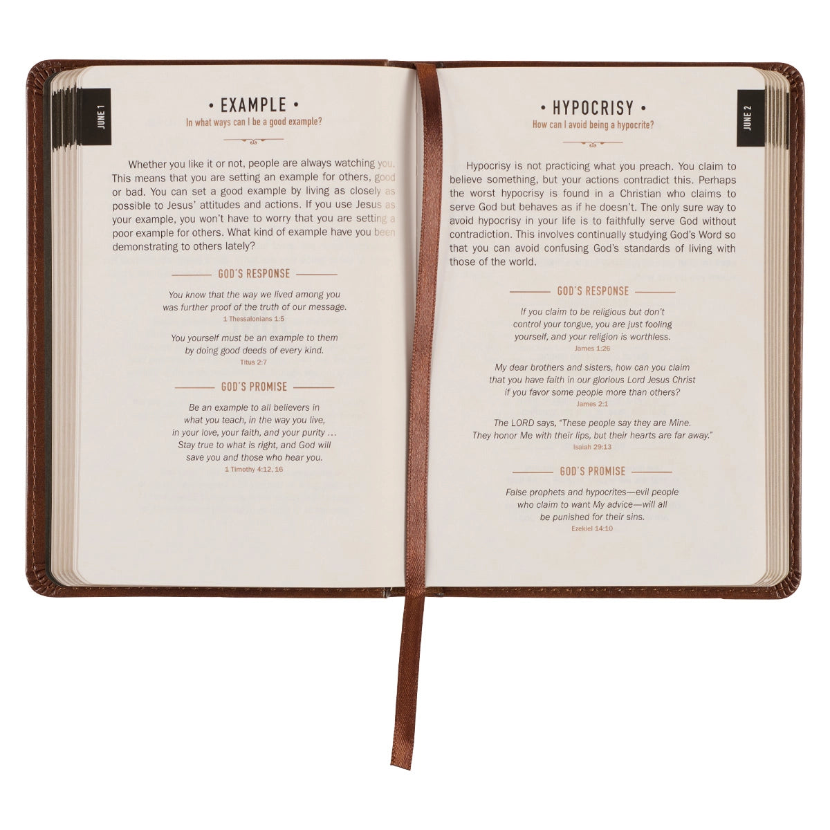 One Minute with God for Men Faux Leather Devotional