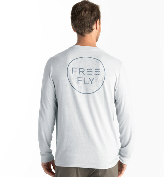 Elevation Tee Long Sleeve - Heather Aspen Gray