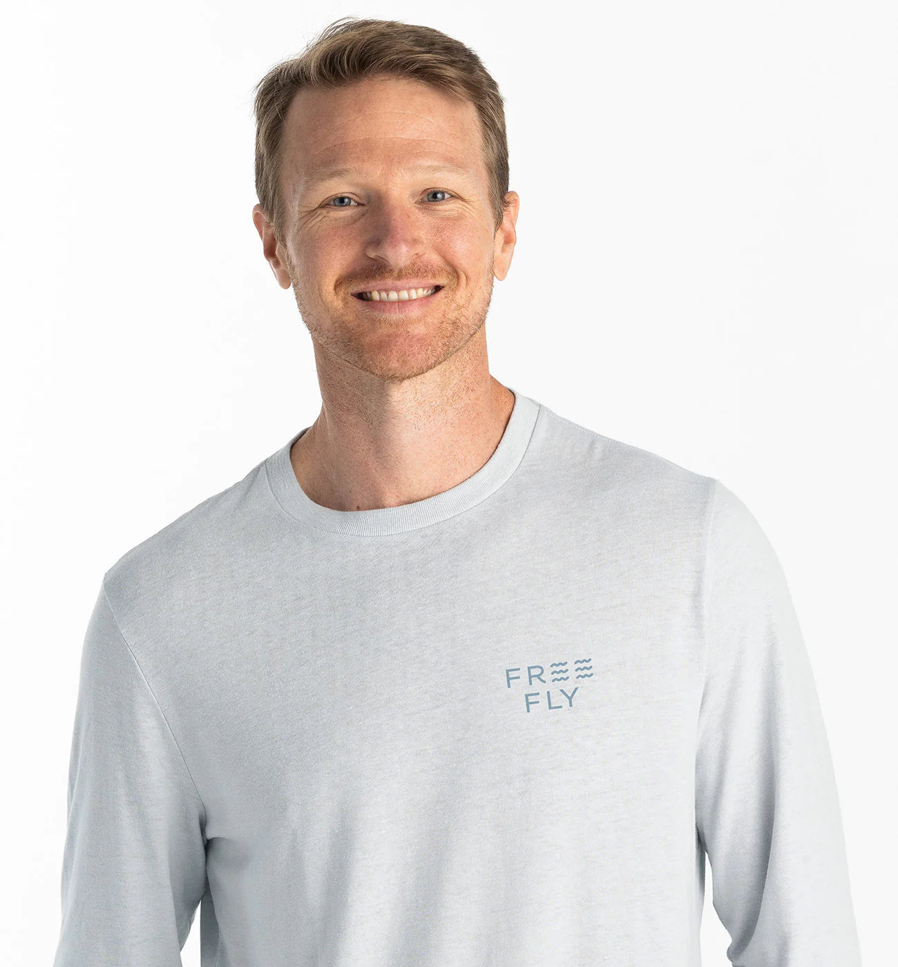 Elevation Tee Long Sleeve - Heather Aspen Gray