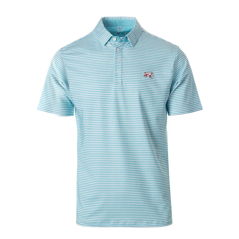 Youth Marshall Polo | Baby Blue & White