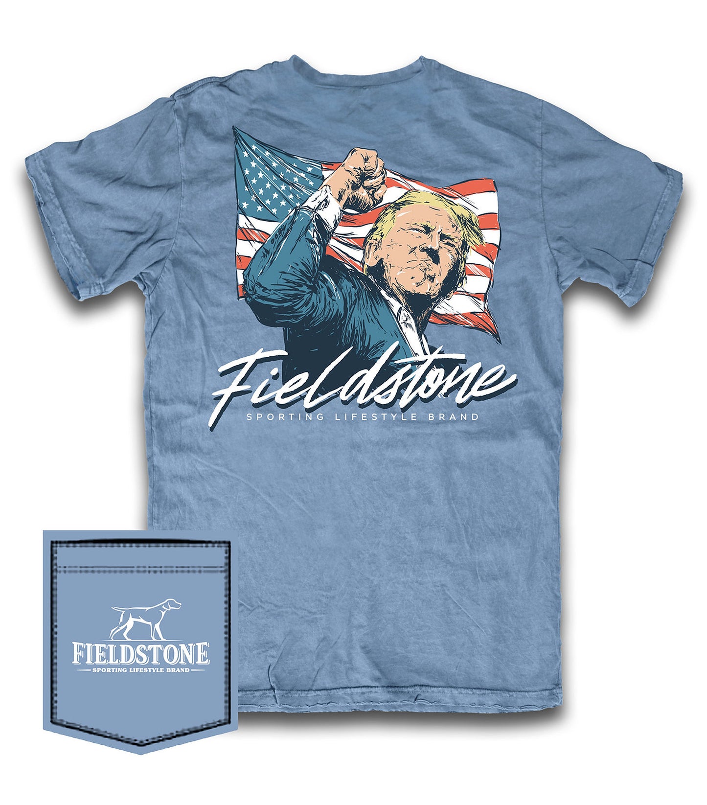 Trump Rally Tee - Blue