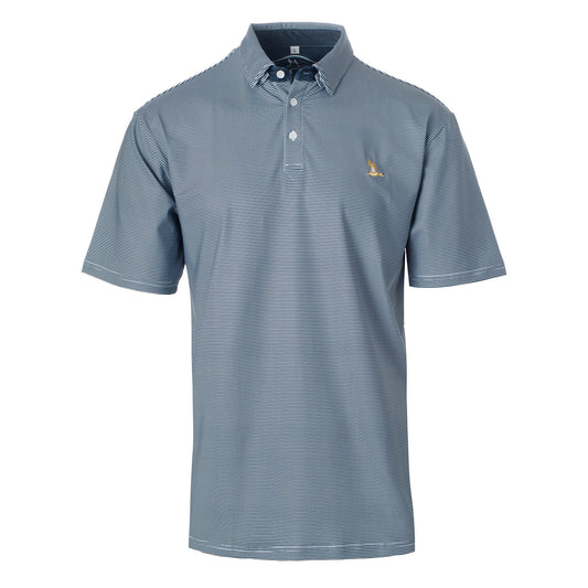 Roost Stripe Polo | Navy