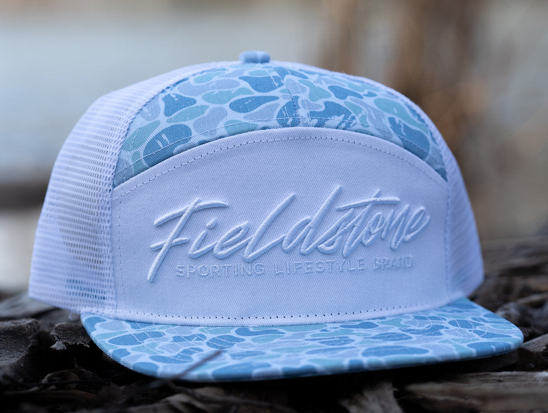 Saltwater Camo Script Hat