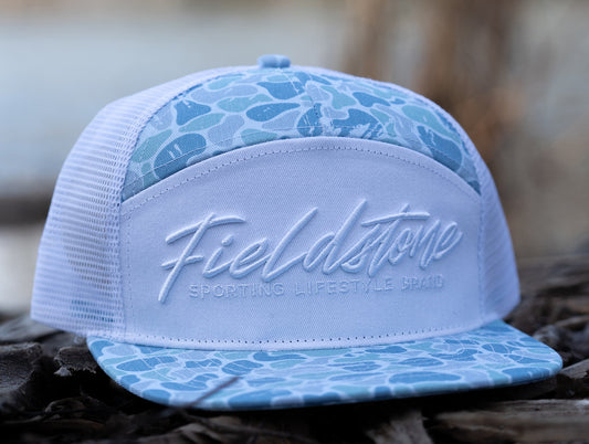 Saltwater Camo Script Hat