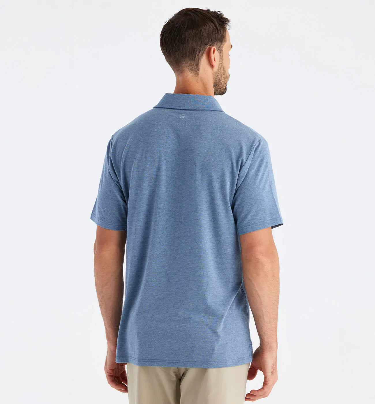 Bamboo Flex Polo - Heather Deepwater