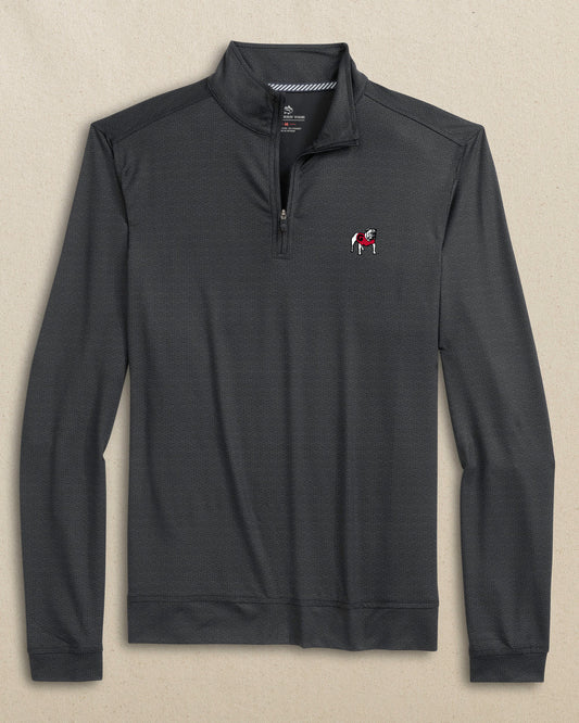 UGA Cruiser Heather Quarter Zip Pullover | Caviar Black