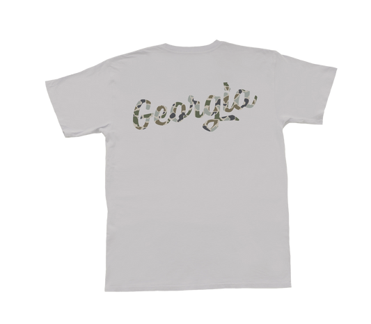 Camo Script Short Sleeve Tee