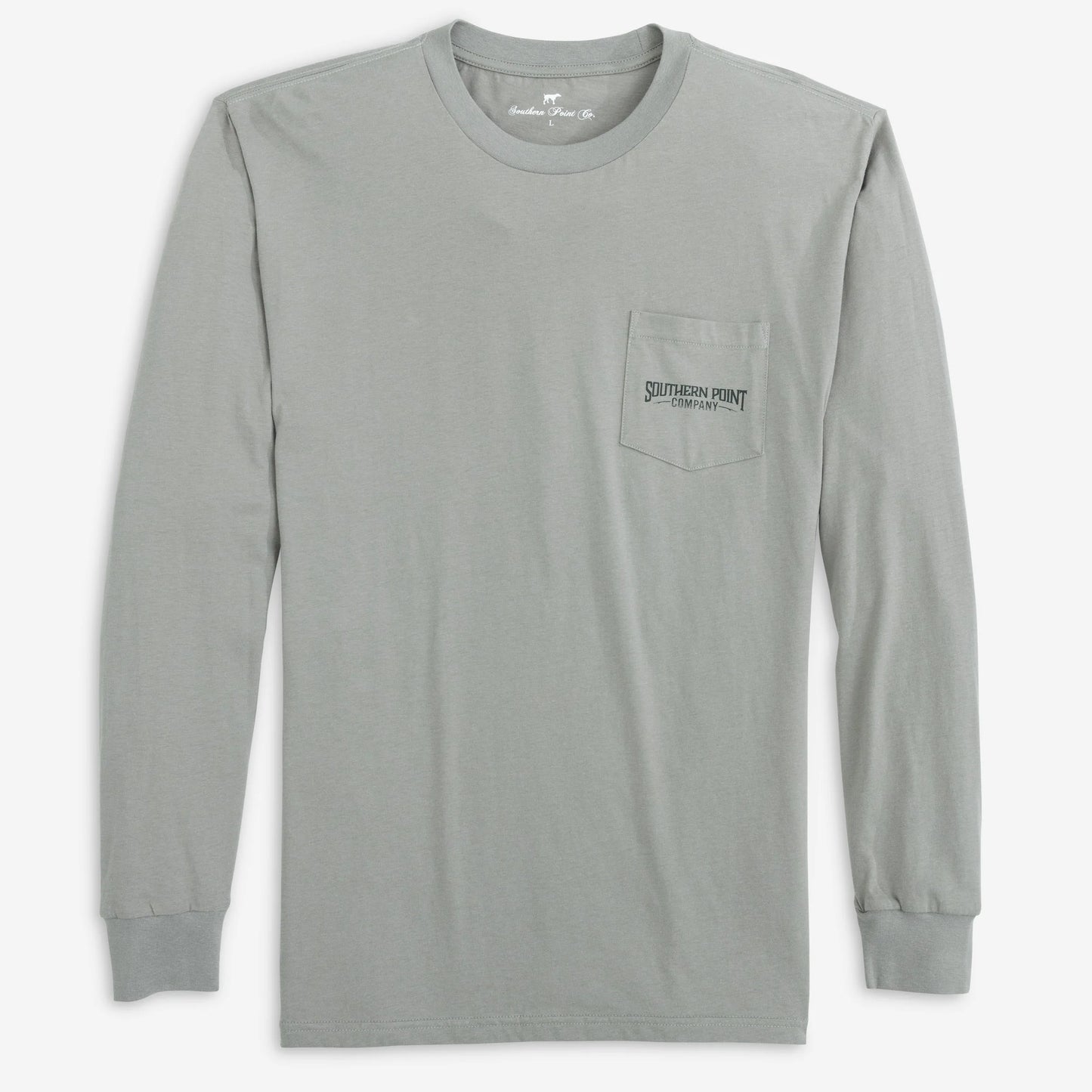 Youth Lab Retrievers Long Sleeve Pocket Tee - Gun Metal