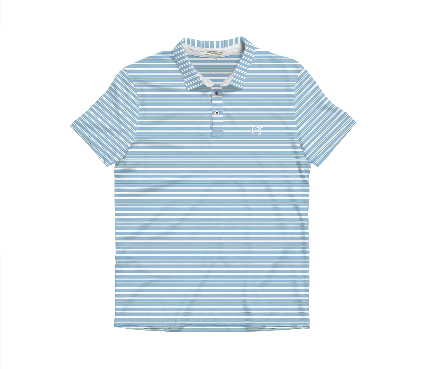 Pine Green & Cays Blue Laurel Performance Polo